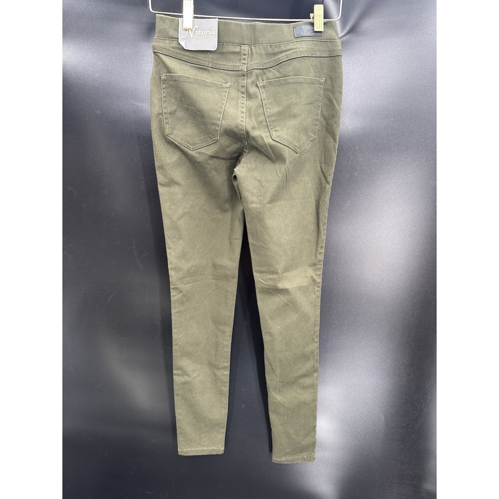 NEW Natural Reflections Jeans Women's Sz XS Green Lucy Pull On Jegging Slimming - Picture 2 of 8